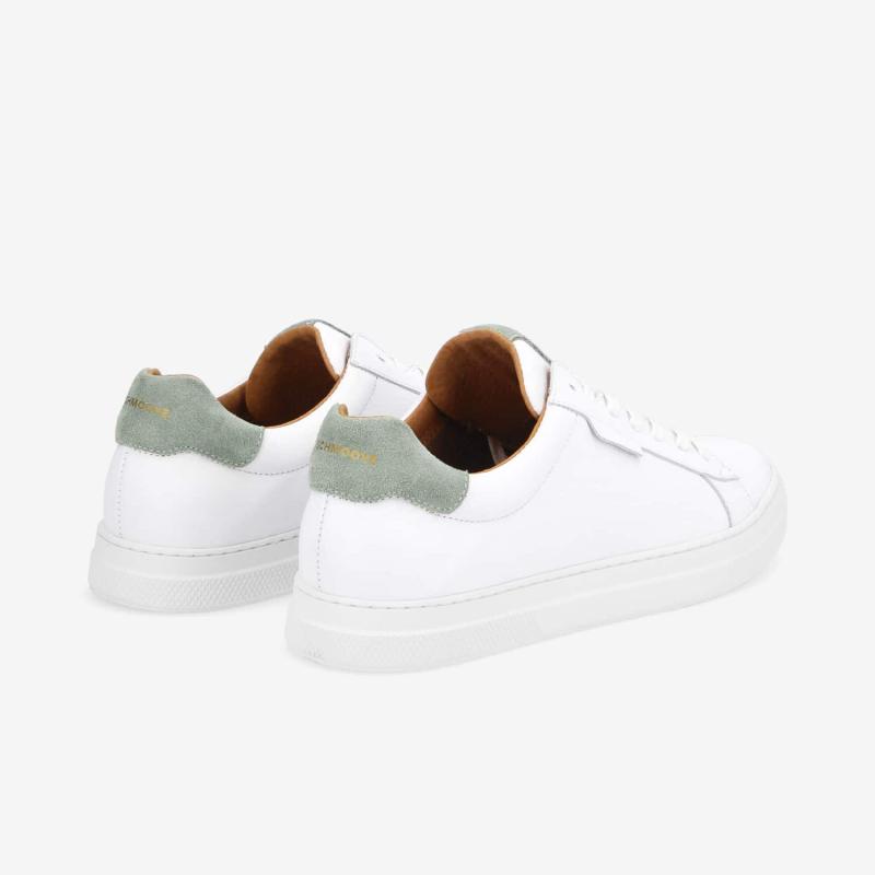 SPARK CLAY M - NAPPA/SUEDE - BLANC/VERT MENTHE